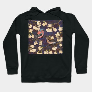 Chaffinches in Cherry Blossom Hoodie